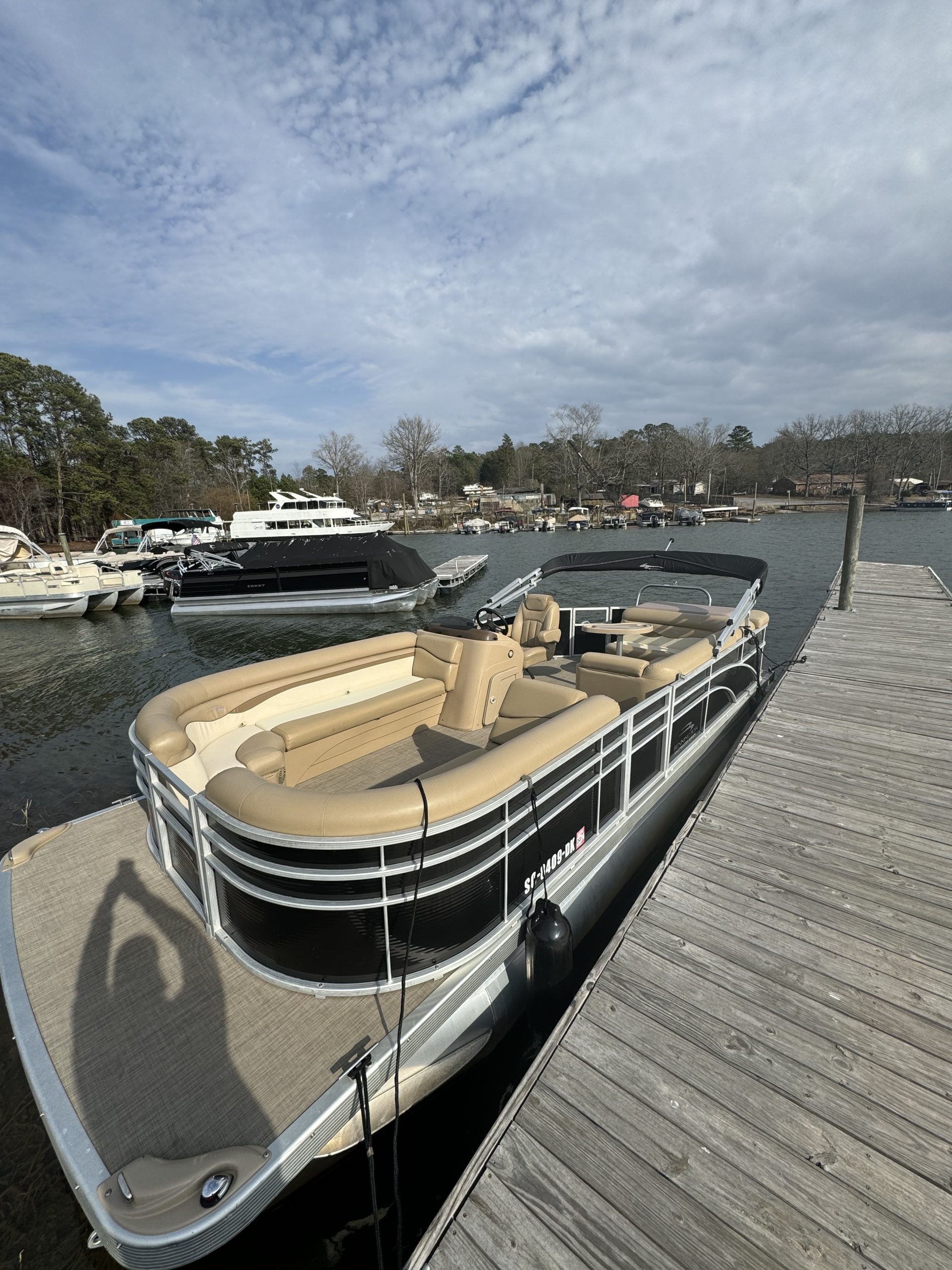 Bennington The Burrow pontoon rental on Lake Murray